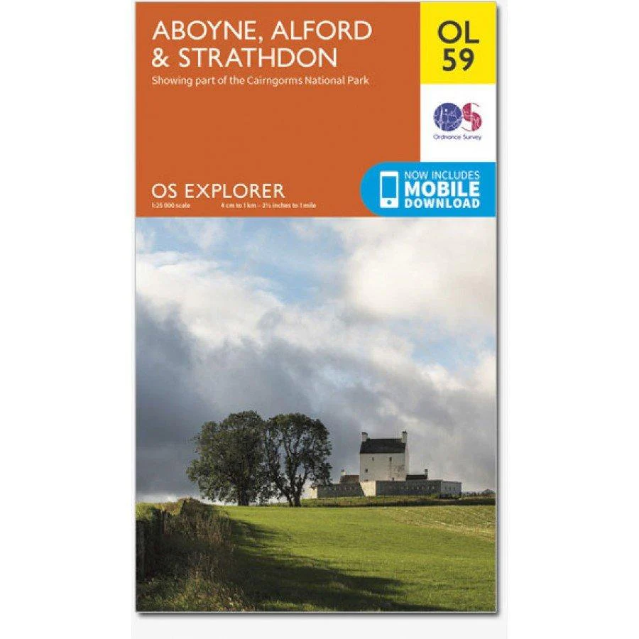 Explorer OL59 Aboyne, Alford & Strathdon Map - Image 5