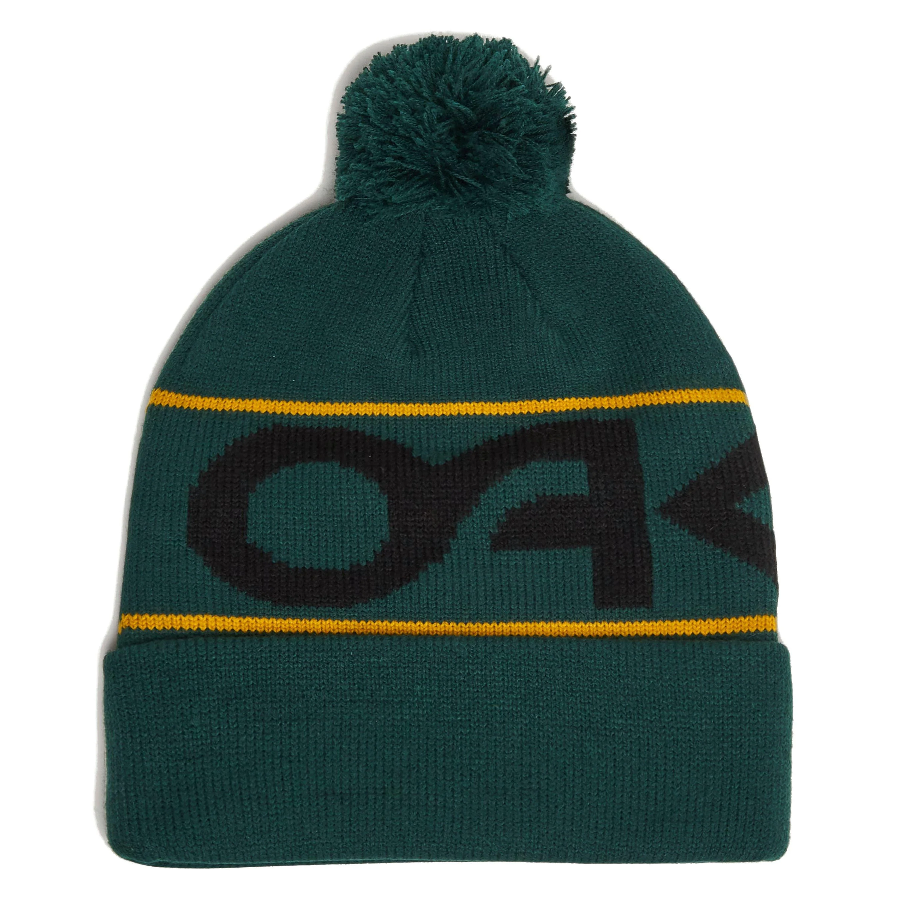 Factory Cuff Beanie - Hunter Green/Yellow