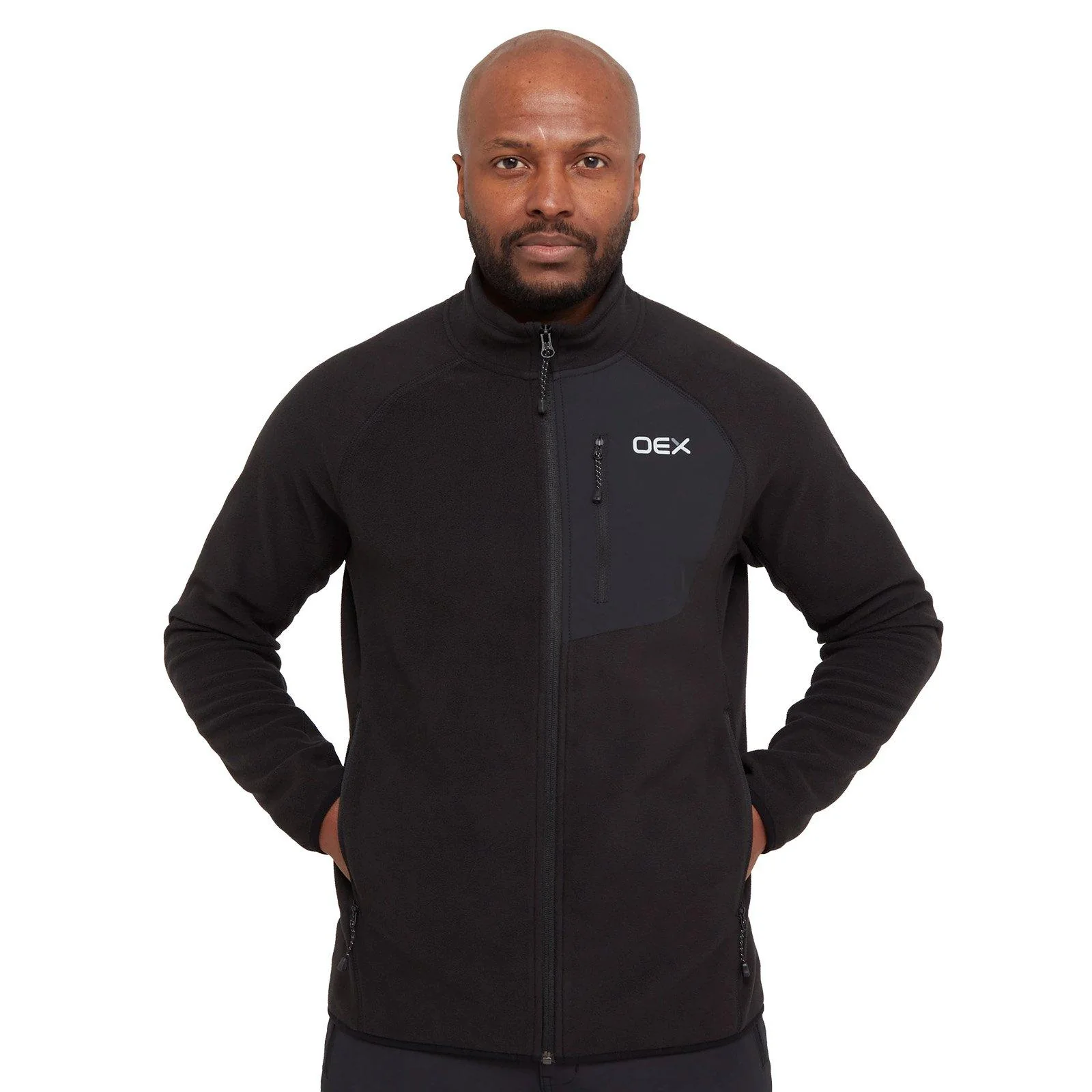 Men's Braewick Full Zip Fleece - Black - Image 2