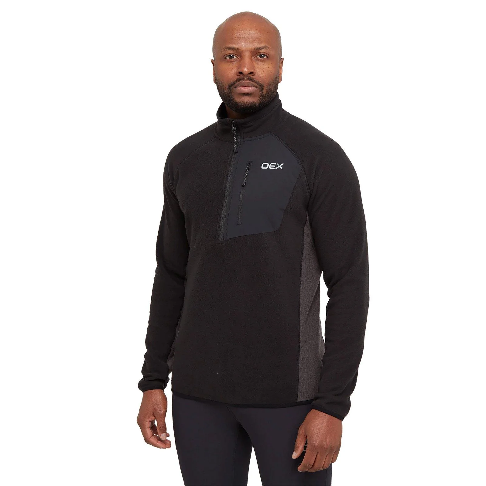 Men's Braewick 1/2 Zip Fleece - Black - Image 2