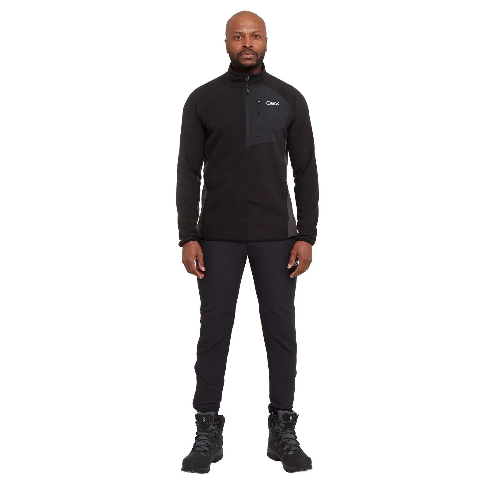 Men's Braewick 1/2 Zip Fleece - Black - Image 6