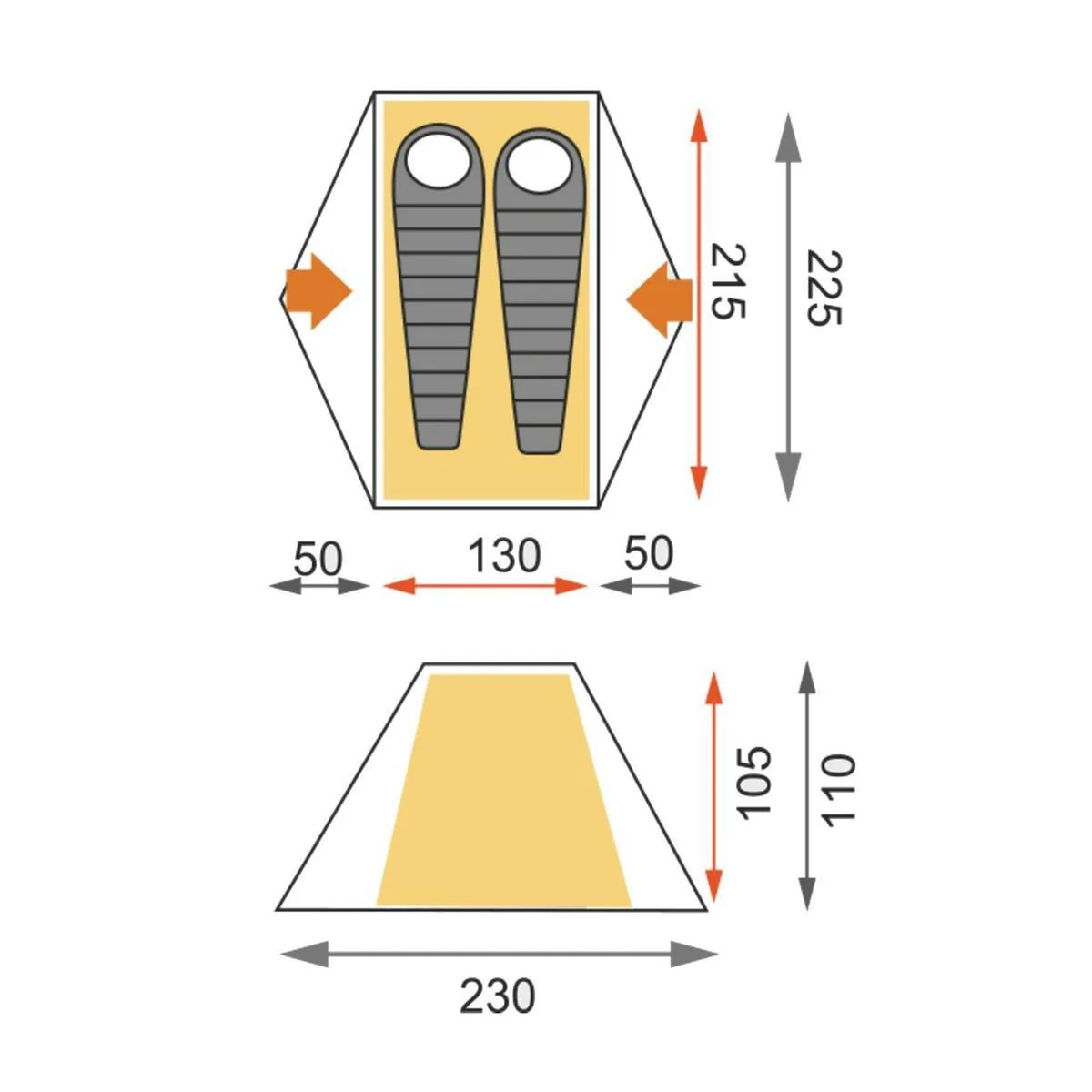 Rakoon 2.1 2-Person Tent - Olive - Image 4
