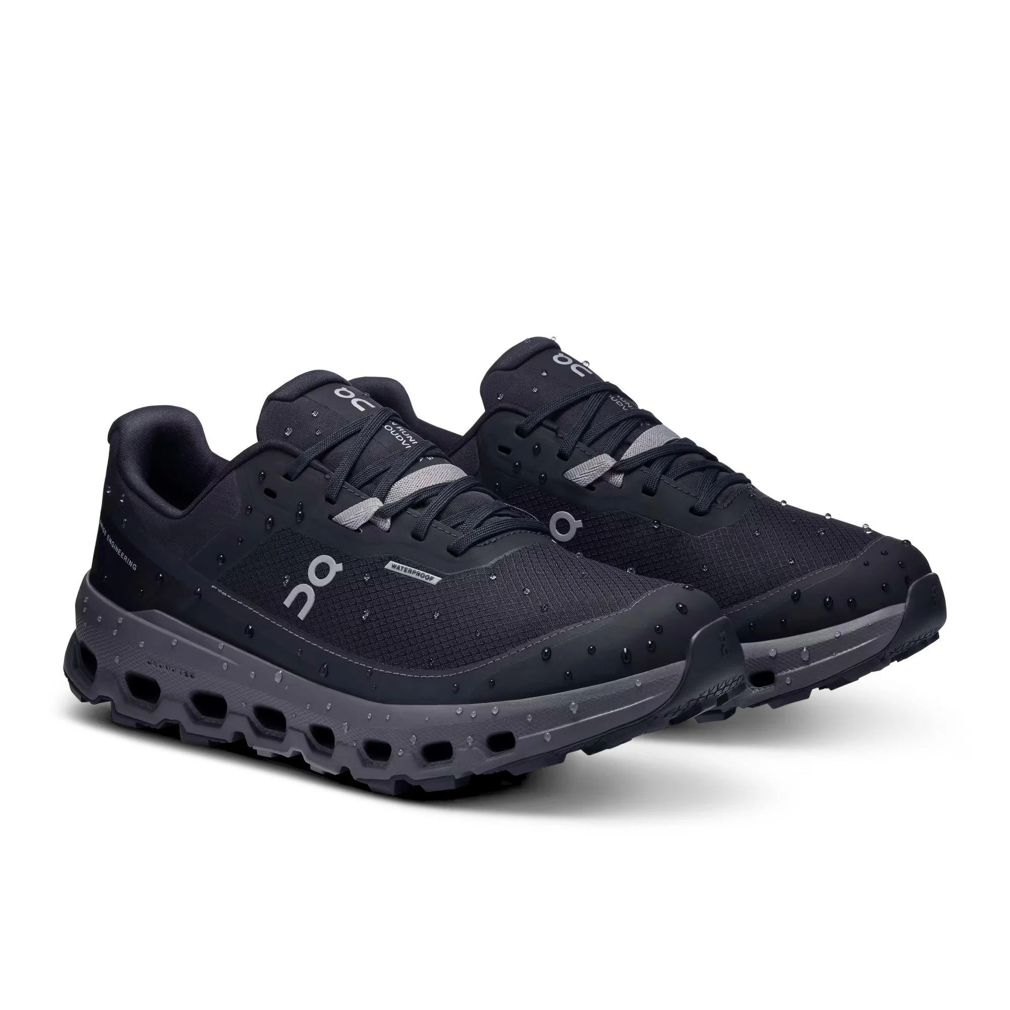 Women's Cloudvista 2 Waterproof Trail Running Shoes - Black - Image 5