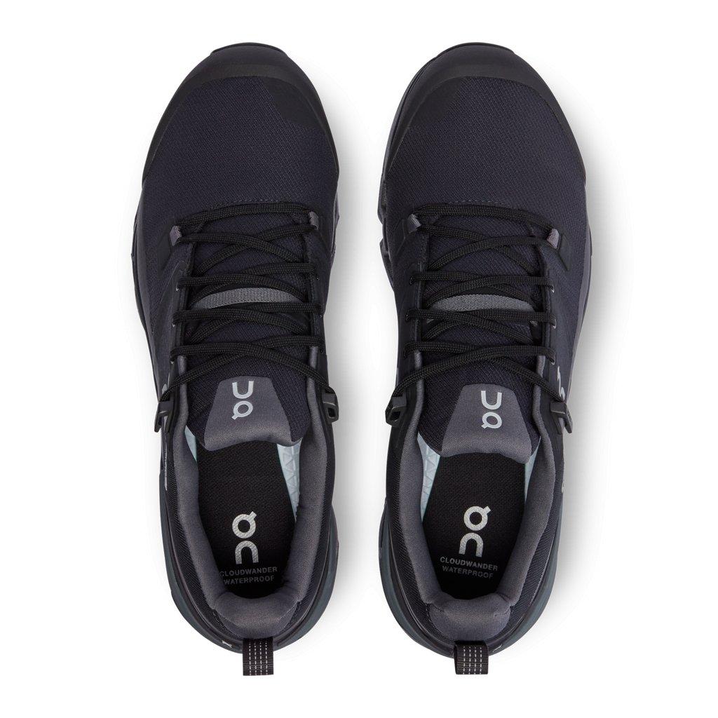 Men's Cloudwander Waterproof Hiking Shoes - Black - Image 3