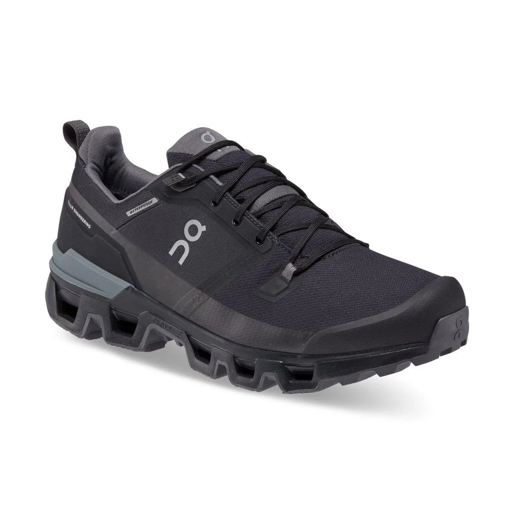 Men's Cloudwander Waterproof Hiking Shoes - Black - Image 7