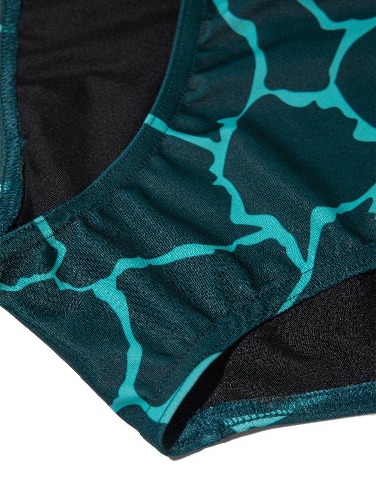 Women's One Piece Swimsuit - Green - Image 4