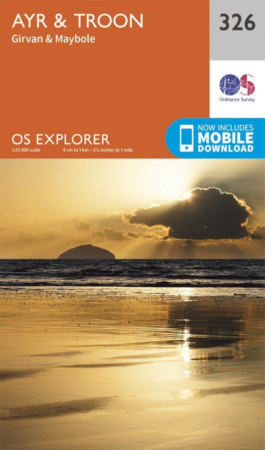 Explorer 326 1:25000 Ayr & Troon, South Ayrshire
