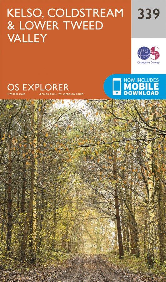 Explorer 339 1:25000 Kelso, Coldstream & Lower Tweed Valley, Scottish Borders