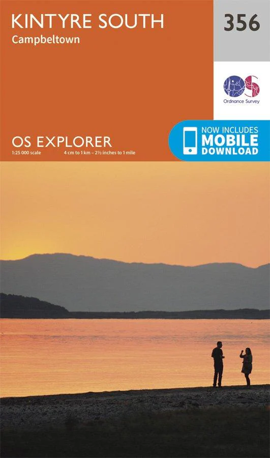 Explorer 356 1:25000 Kintyre South, Argyll & Bute