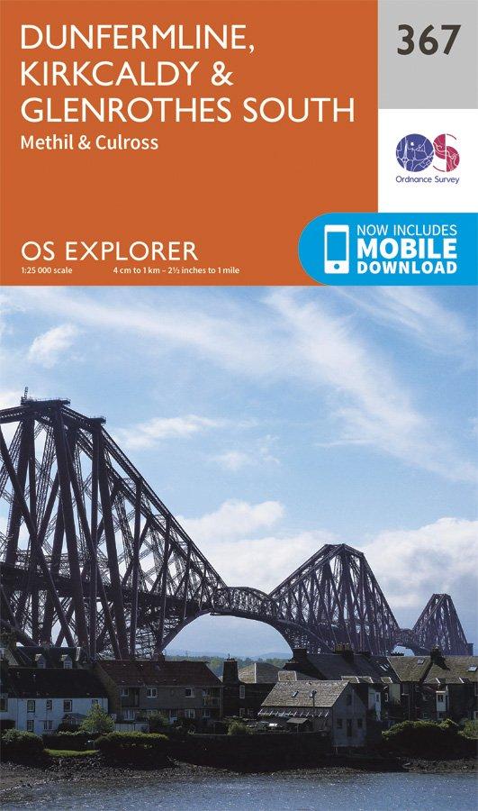 Explorer 367 1:25000 Dunfermline, Kirkcaldy & Glenrothes South