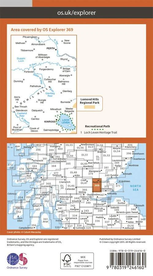 Explorer 369 1:25000 Perth & Kinross - Image 2
