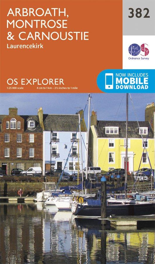 Explorer 382 1:25000 Arbroath, Montrose & Carnoustie