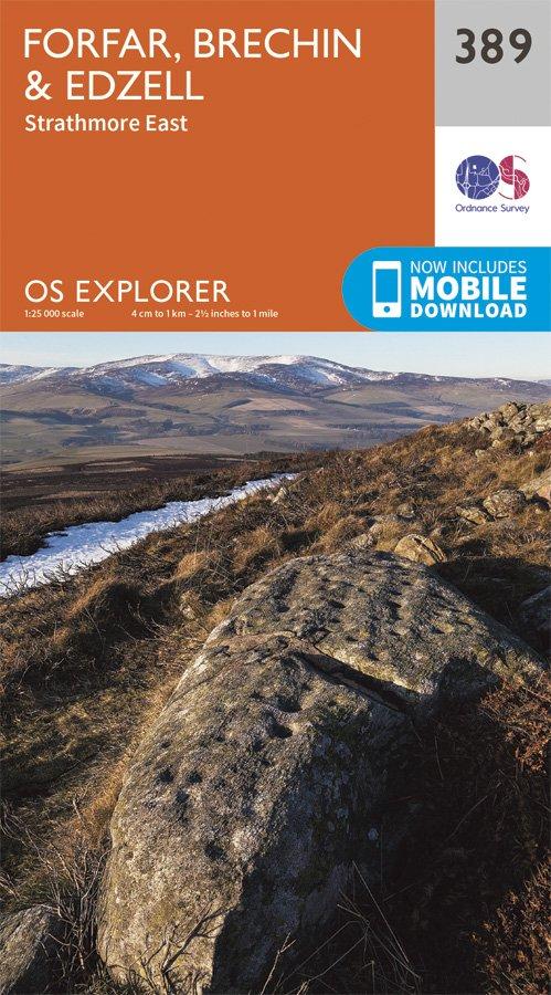 Explorer 389 1:25000 Forfar, Brechin & Edzell