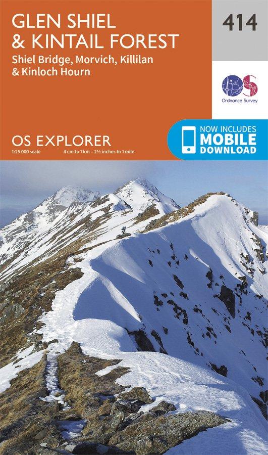 Explorer 414 1:25000 Glen Shiel & Kintail Forest
