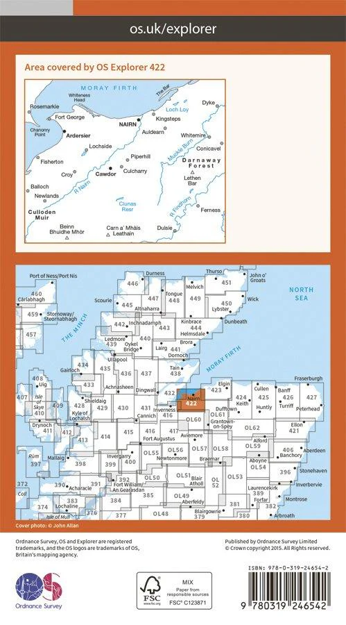 Explorer 422 1:25000 Nairn & Cawdor - Image 2