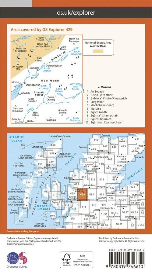 Explorer 429 1:25000 Glen Carron & West Monar - Image 2