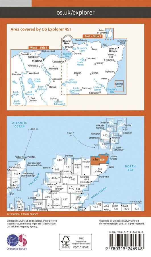 Explorer 451 1:25000 Thurso & John o'Groats - Image 2