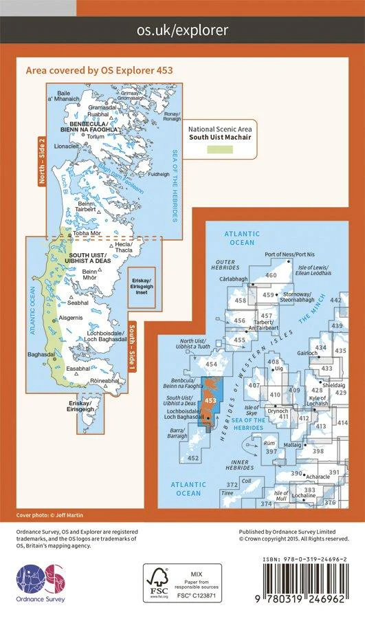 Explorer 453 1:25000 Benbecula & South Uist - Image 2