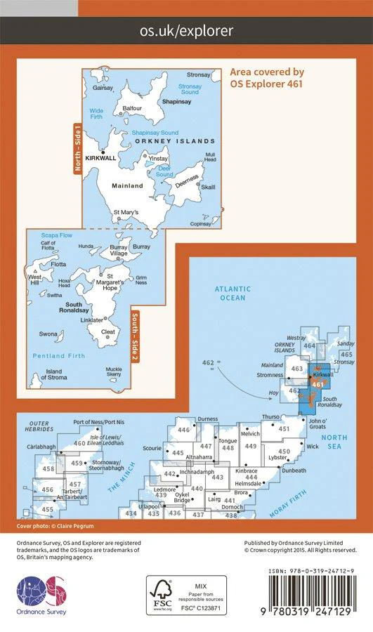 Explorer 462 1:25000 Orkney - Hoy, South Walls & Flotta - Image 2