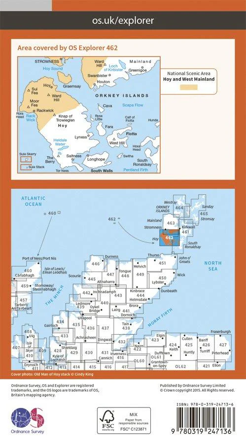 Explorer 463 1:25000 Orkney - West Mainland - Image 2
