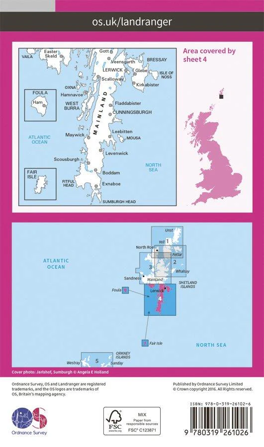 Landranger 04 1:50000 Shetland - South Mainland - Image 2