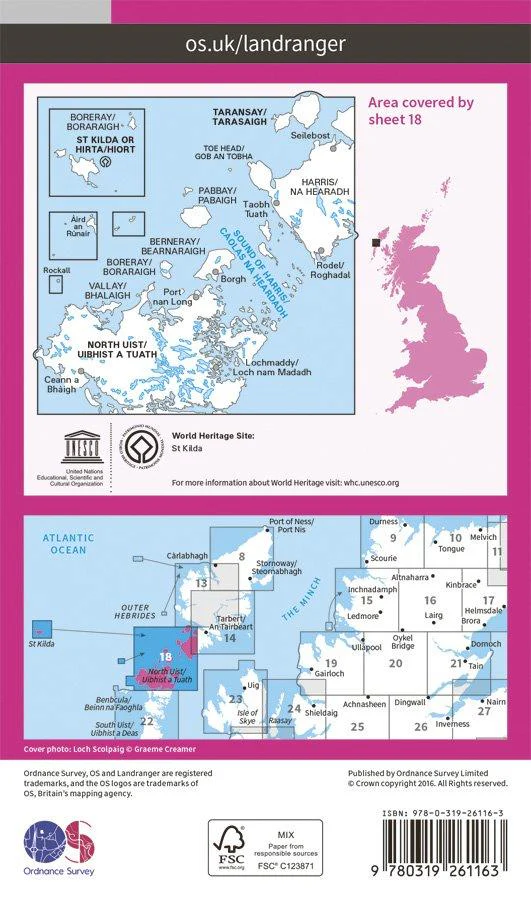 Landranger 18 1:50000 Sound of Harris - Image 2