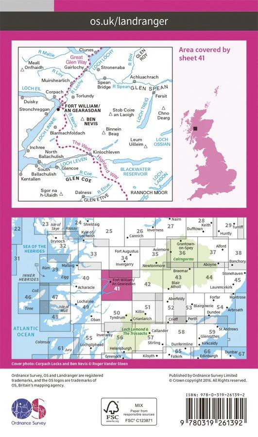 Landranger 41 1:50000 Ben Nevis - Image 2
