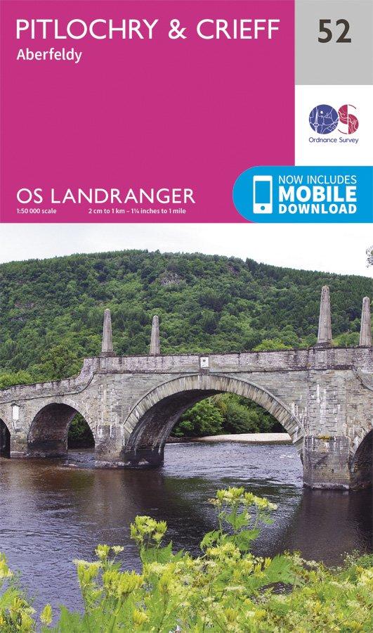 Landranger 52 1:50000 Pitlochry & Crieff