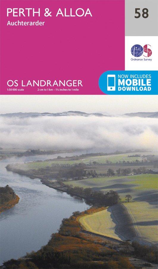 Landranger 58 1:50000 Perth & Alloa