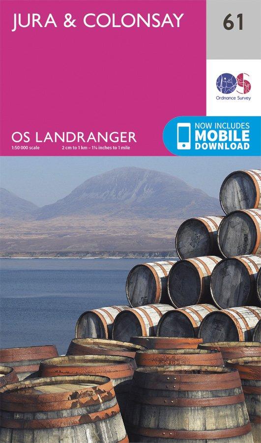 Landranger 61 1:50000 Jura & Colonsay