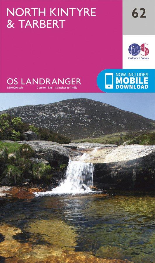 Landranger 62 1:50000 North Kintyre & Tarbert