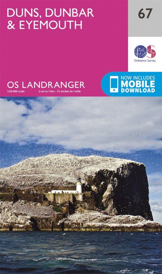 Landranger 67 1:50000 Duns, Dunbar & Eyemouth