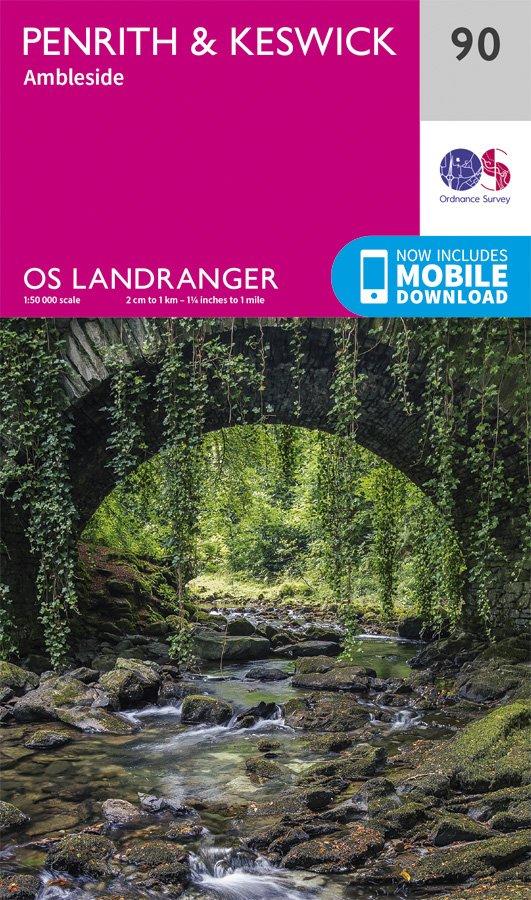 Landranger 90 1:50000 Penrith & Keswick