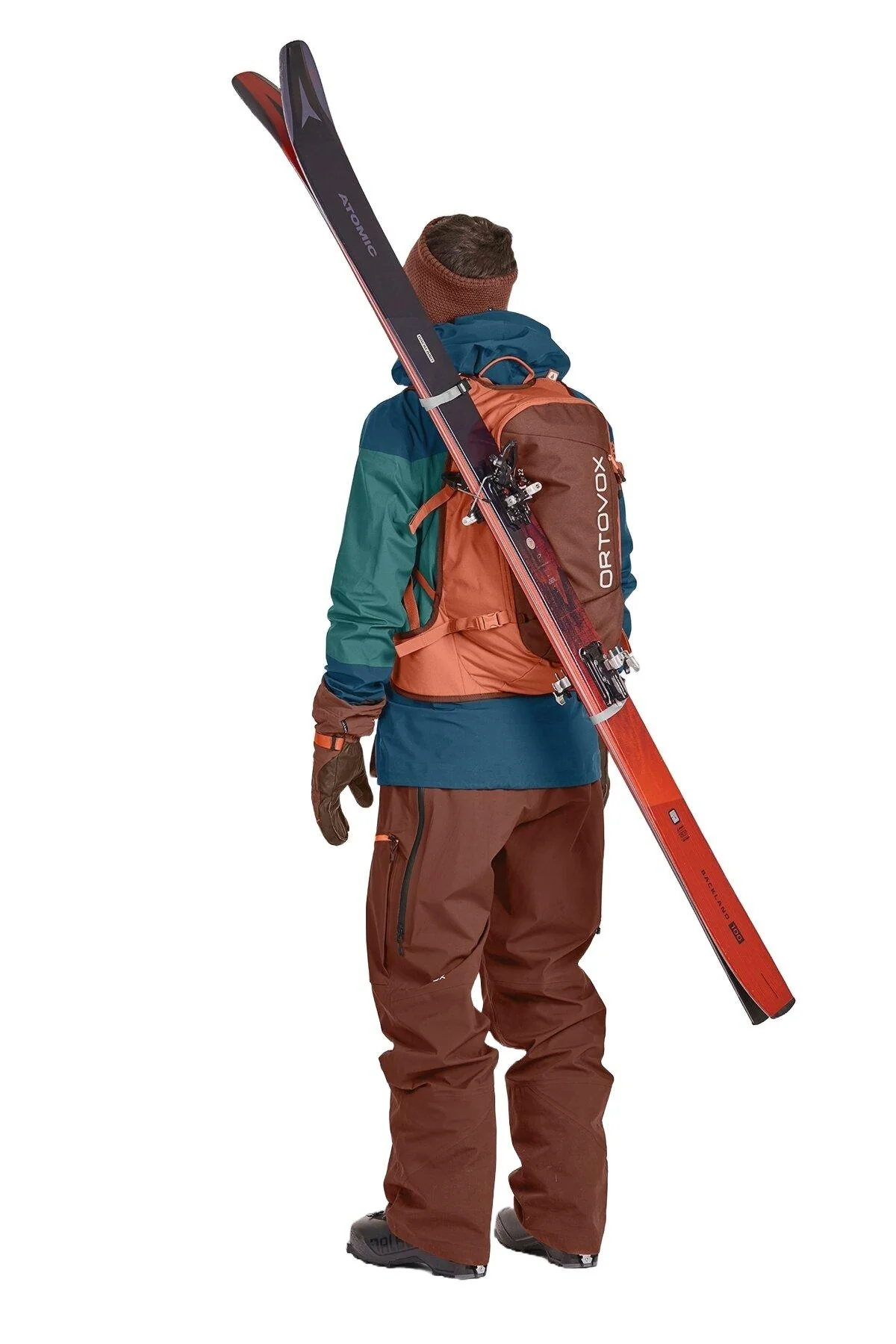 Cross Rider 22L Freeride Ski Backpack - Orange - Image 2