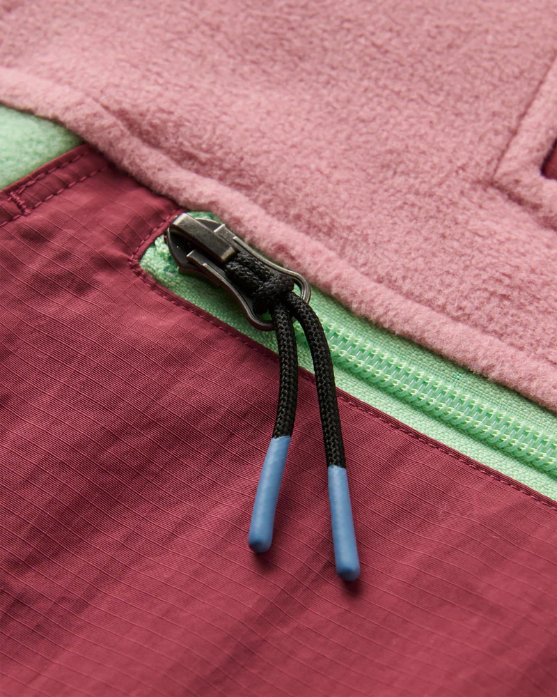 Women's Alexander 1/2 Zip Hooded Fleece - Pink - Image 3