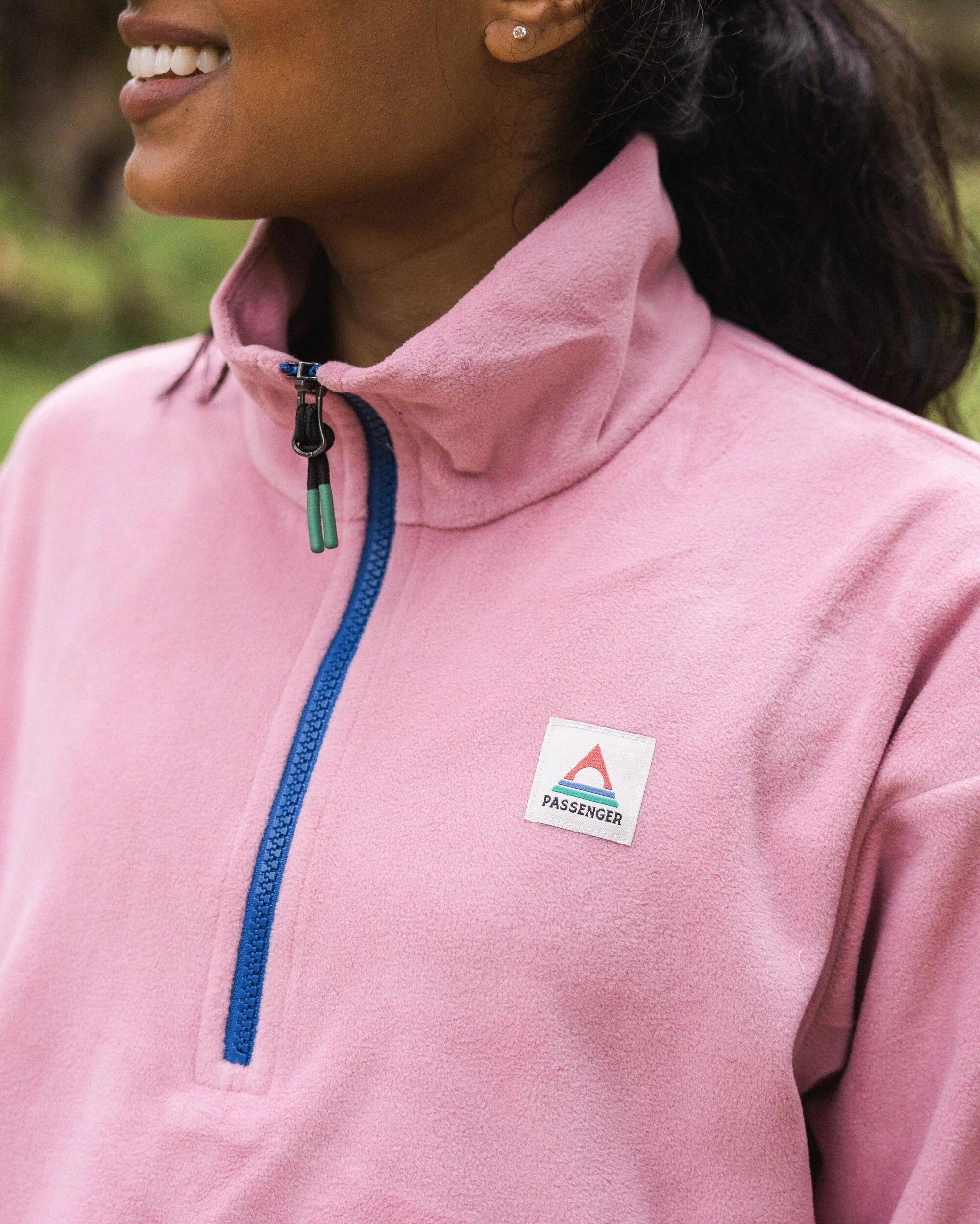 Women's Ayla Micro Polartec 1/2 Zip Fleece - Pink - Image 3