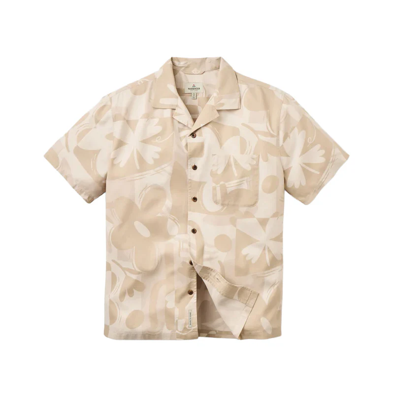 Men's Cove Cotton Shirt - Cream - Image 2