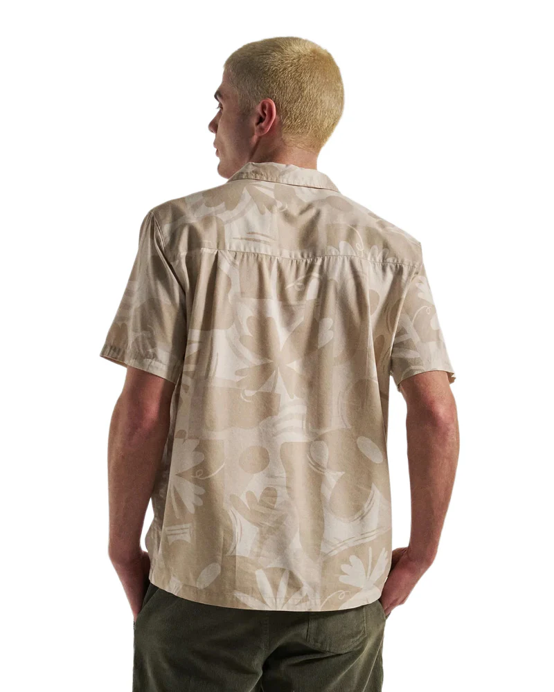 Men's Cove Cotton Shirt - Cream - Image 4