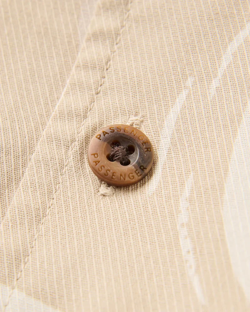 Men's Cove Cotton Shirt - Cream - Image 5