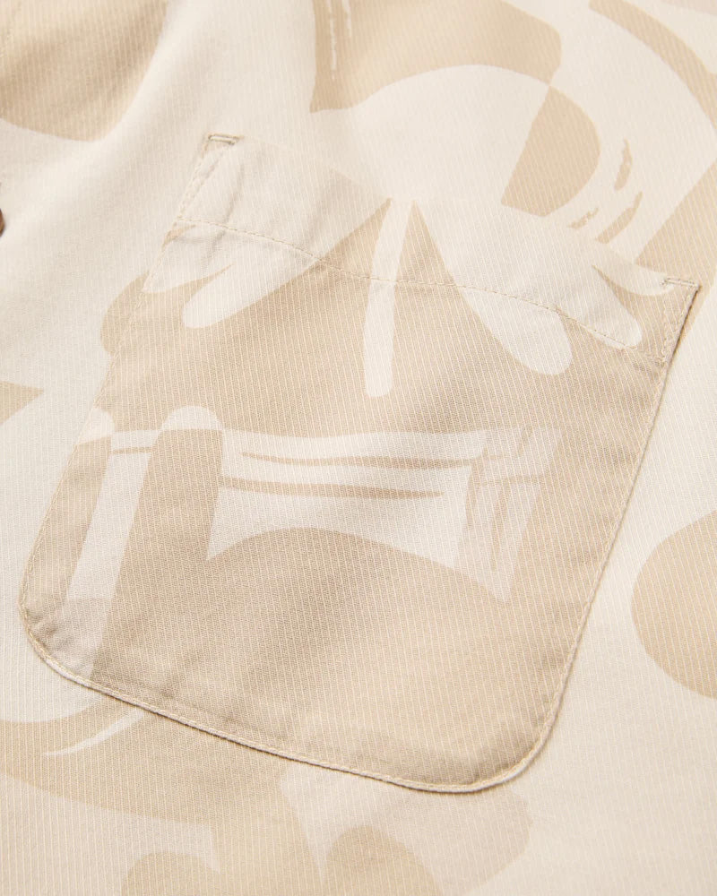Men's Cove Cotton Shirt - Cream - Image 6