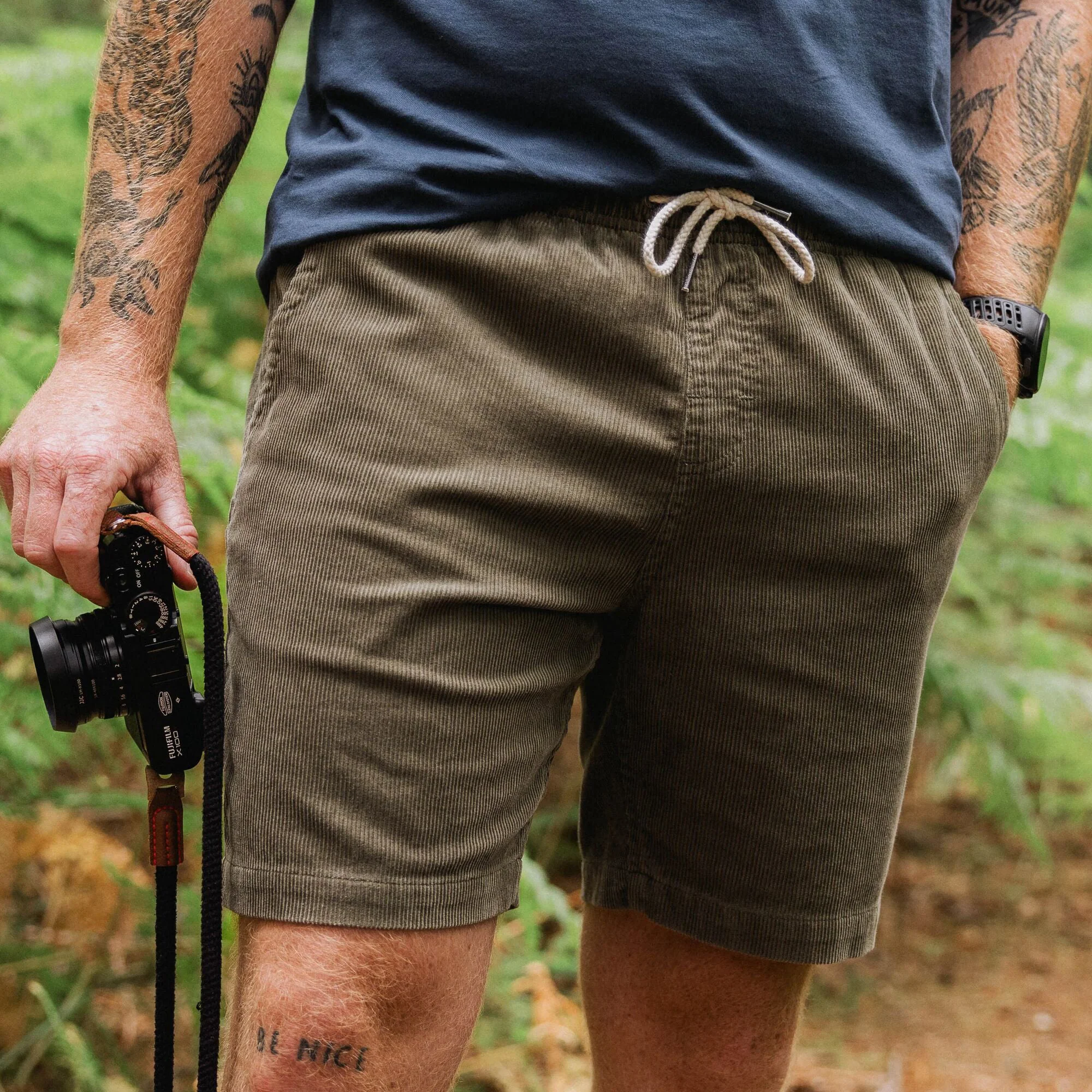 Men's Drifter Cord Shorts - Green - Image 2