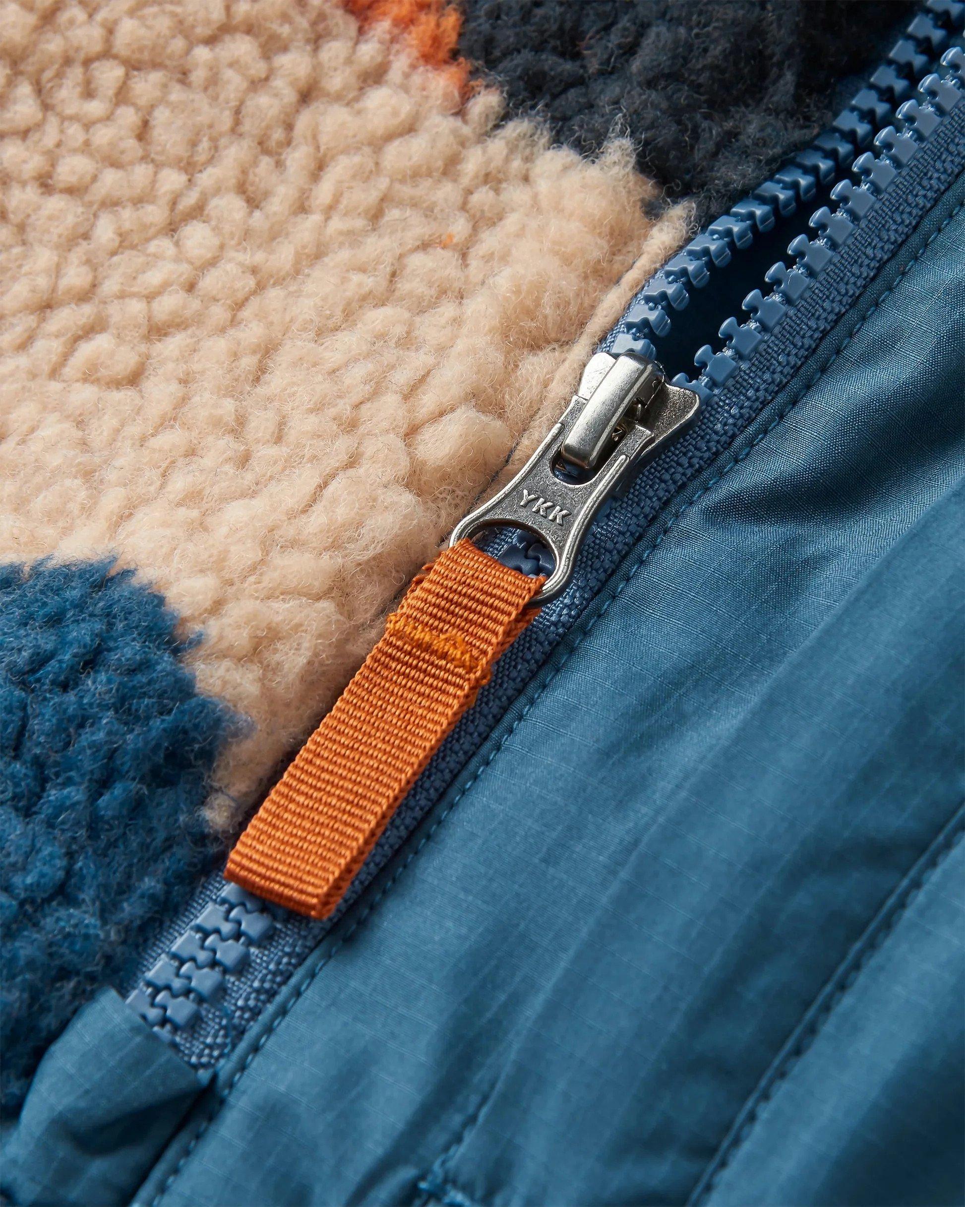 Men's Offroad Sherpa 1/2 Zip Fleece - Blue - Image 6