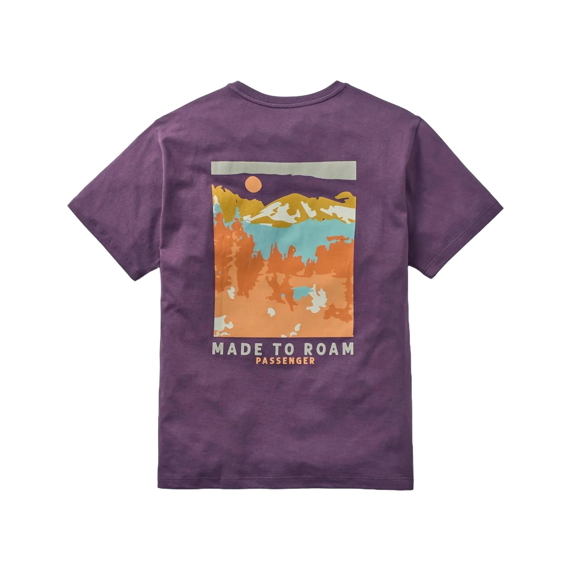 Men's Open Road Cotton T-Shirt - Purple - Image 4