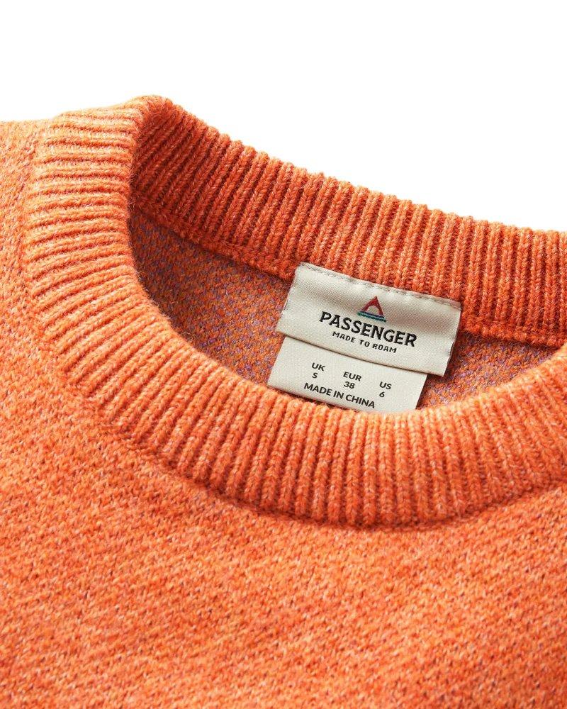 Women's Scenic Knitted Jumper -  Purple / Orange - Image 6
