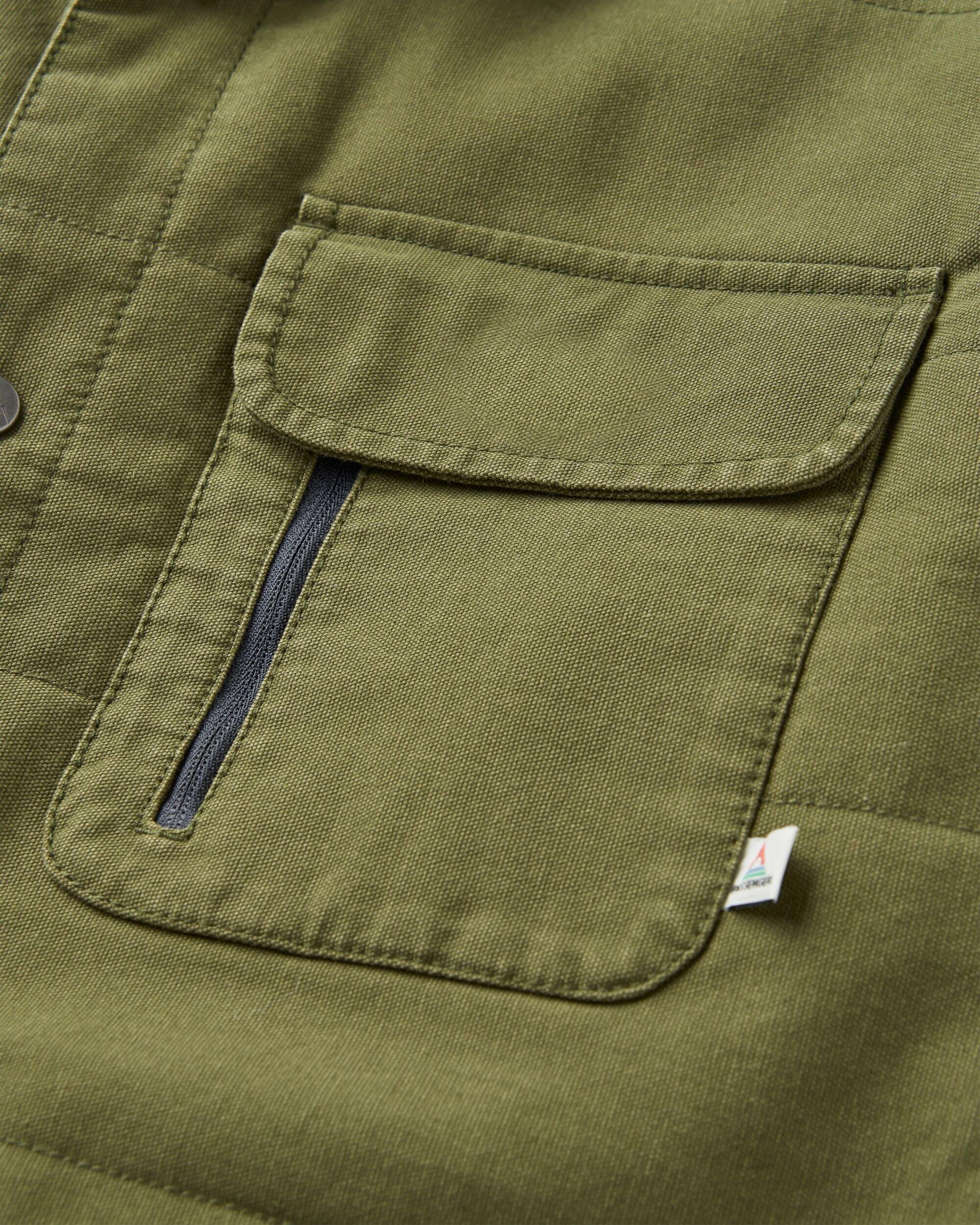 Men's Taranaki Quilted Overshirt - Green - Image 3
