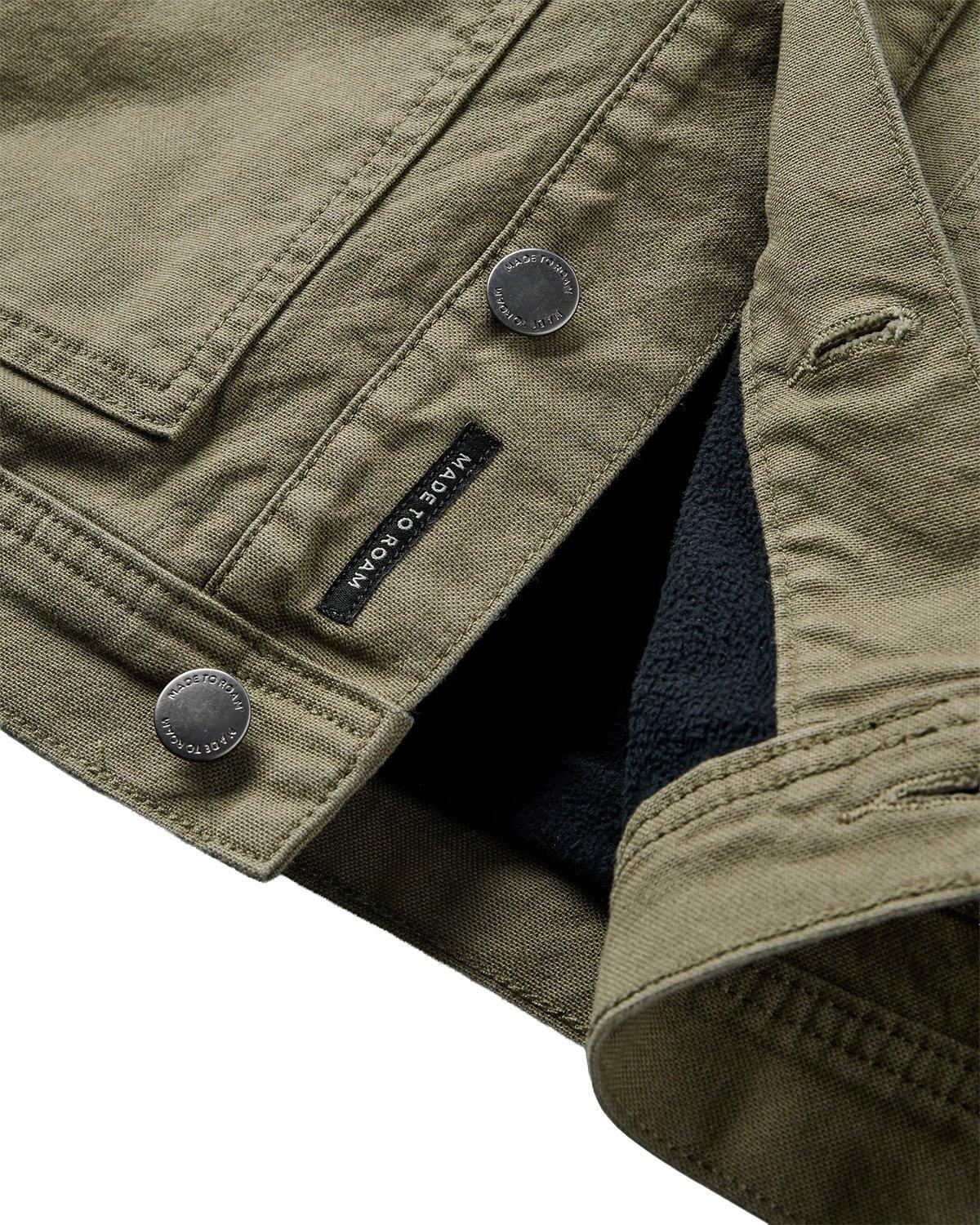 Men's Vantage Lined Cotton Canvas Jacket - Green - Image 4