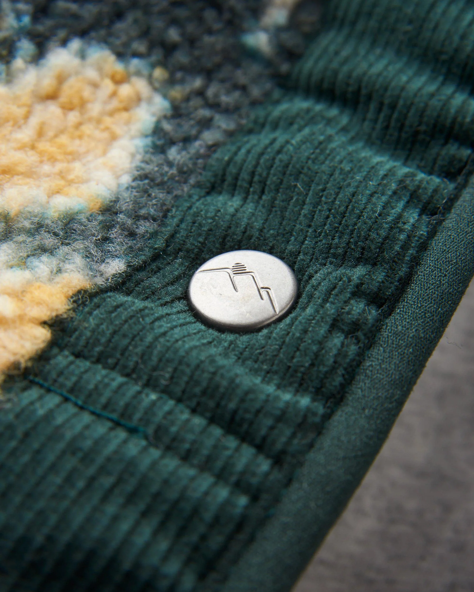 Women’s Clover Recycled Cotton-Lined Sherpa Fleece - Green - Image 3