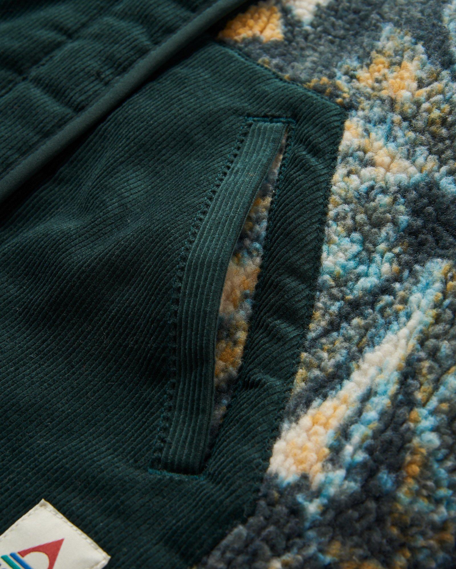 Women’s Clover Recycled Cotton-Lined Sherpa Fleece - Green - Image 4