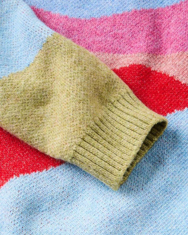 Women's Scenic Knitted Cardigan - Green - Image 3