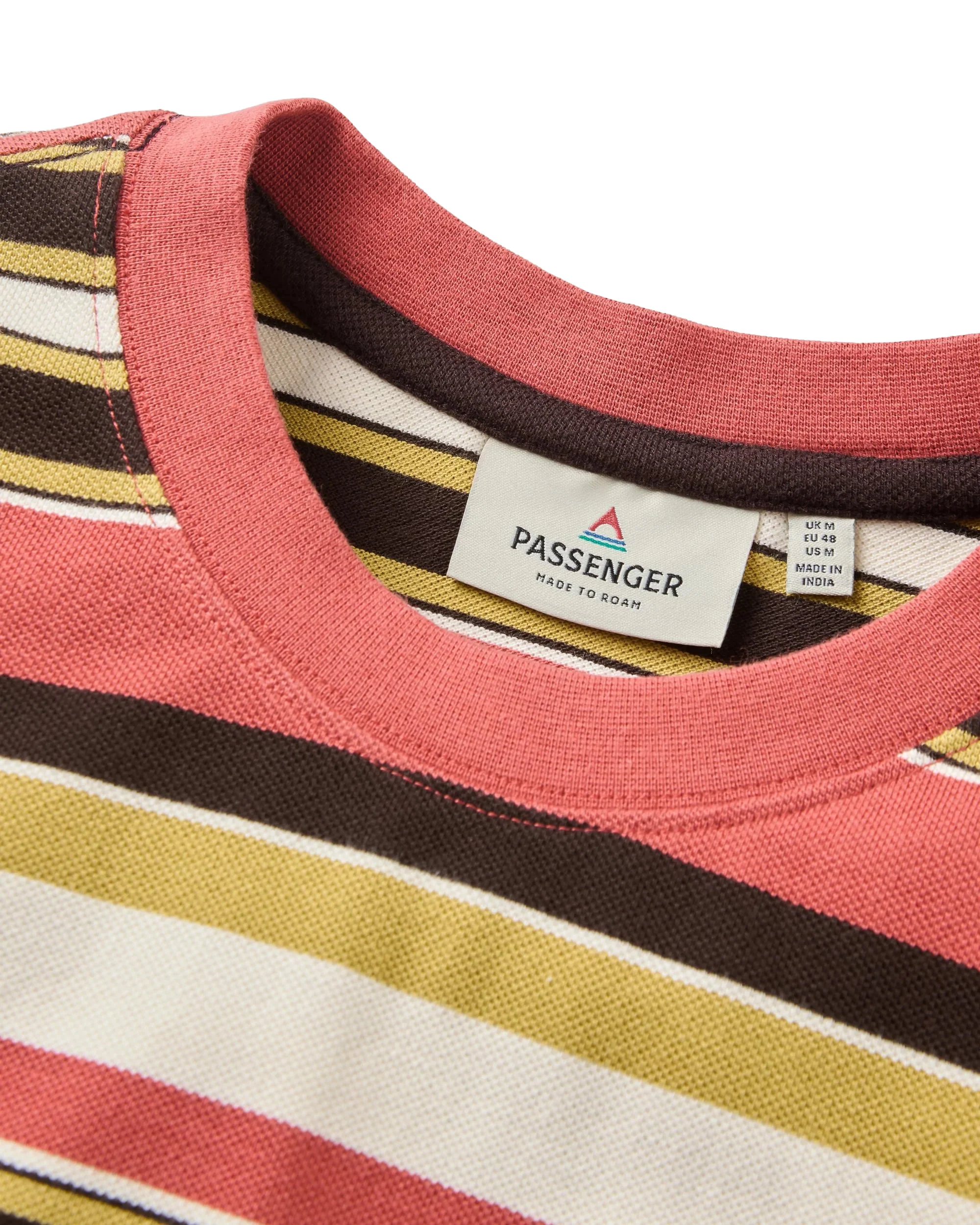 Men's Wild Pine Stripe T-Shirt - Red - Image 2